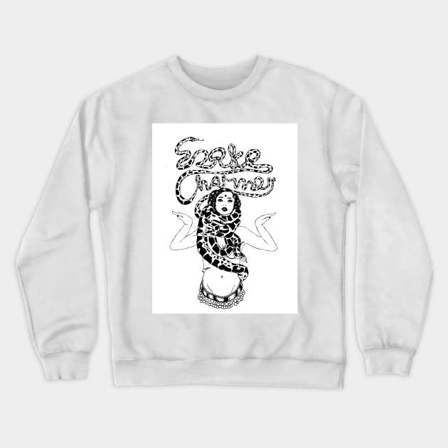 Snake Charmer Crewneck Sweatshirt by Luke Gray